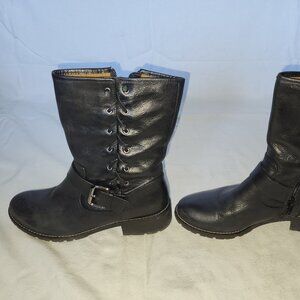 Söfft Acasia Black Leather Boots - Women’s Size 9M
